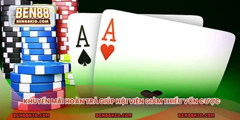 Khuyến mãi hoàn trả cực hấp dẫn giúp hội viên giảm thiểu vốn cược