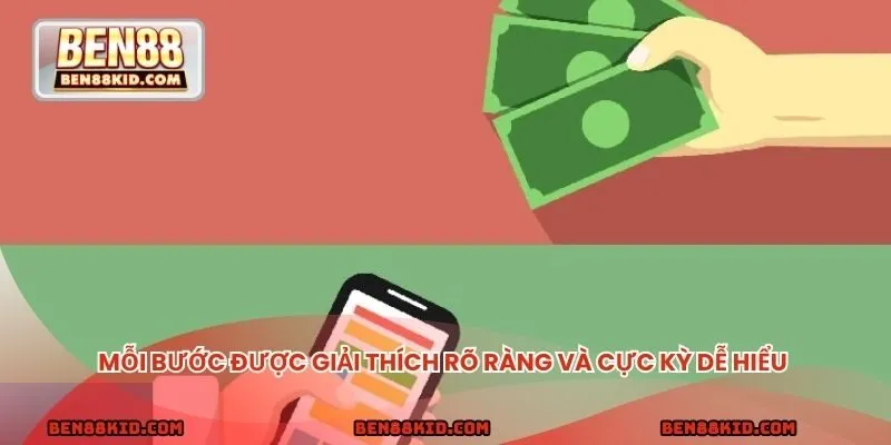 Mỗi bước được giải thích rõ ràng và cực kỳ dễ hiểu